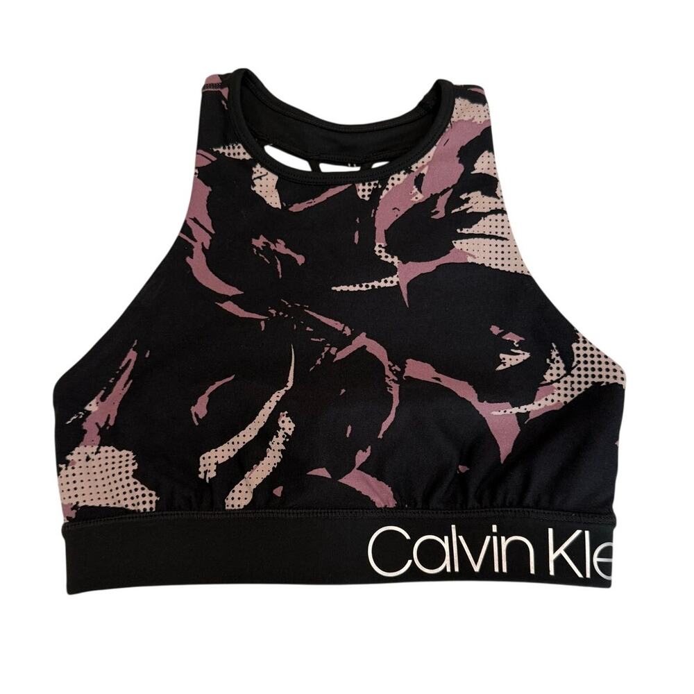 Calvin Klein Performance Abstract Print Workout Set Small - Picture 2 of 9